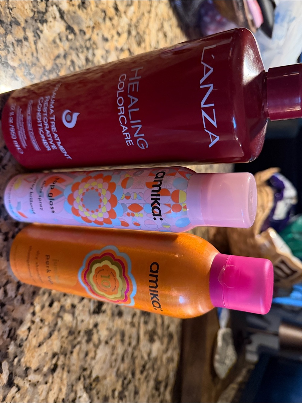 Lanza and Amika hair care